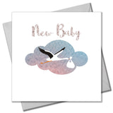 Baby Card, Stork, New Baby