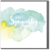 Sympathy, Sorry, Thinking of you Card, Watercolour, With Sympathy