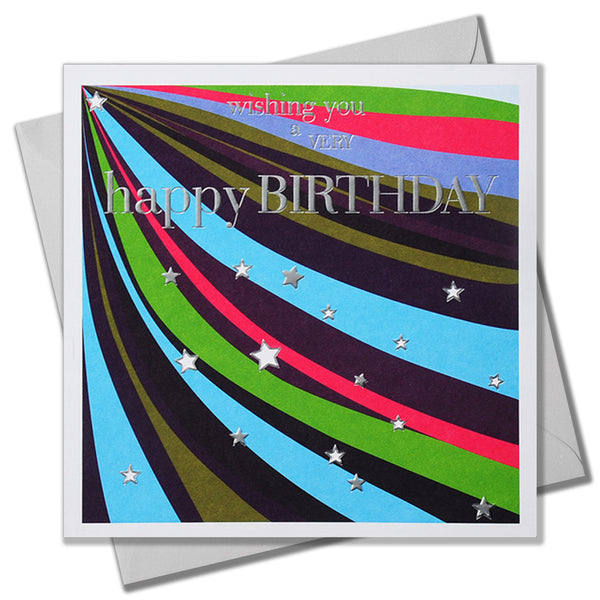 Birthday Card, Birthday, Embossed and Foiled text