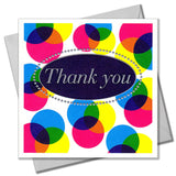 Thank You Card, Colours, Thank You, Embossed and Foiled text