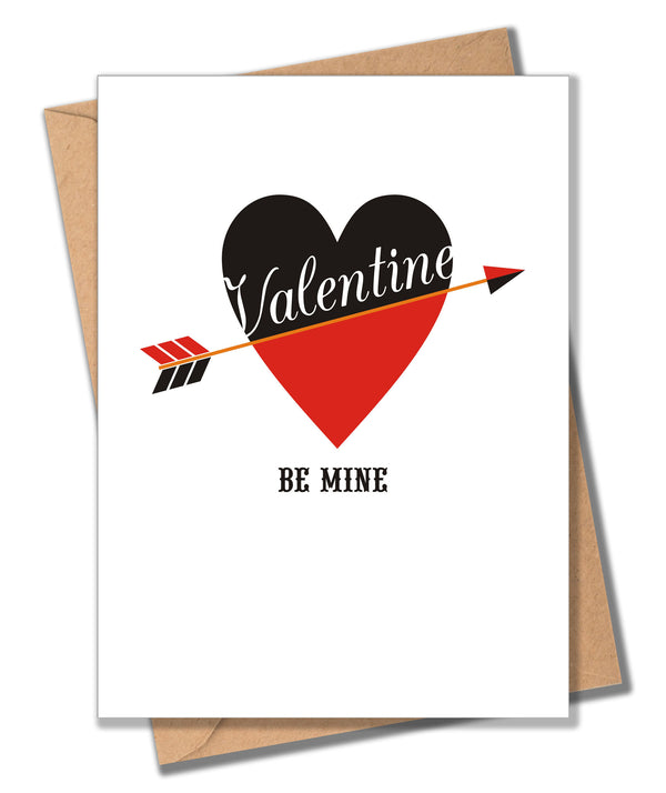 Valentine's Day Card, Be Mine, Valentine Be Mine