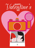 Valentine's Day Card, Instant Photo, Happy Valentine's Day