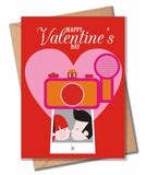 Valentine's Day Card, Instant Photo, Happy Valentine's Day