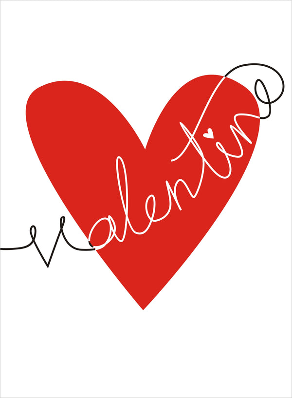 Valentine's Day Card, Cariad, Heart