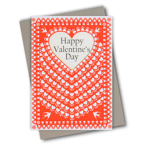 Valentine's Day Card, Folklore, See through acetate window
