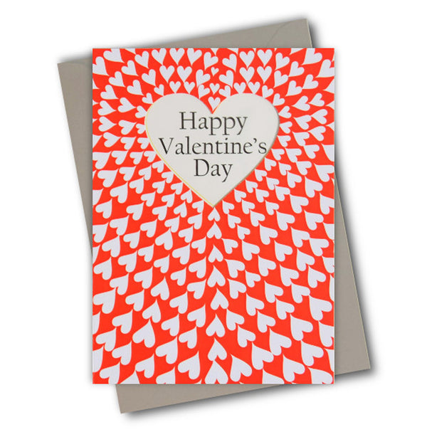 Valentine's Day Card, Heart tunnel, See through acetate window
