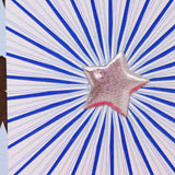 Welsh Birthday Card, Penblwydd Hapus, Age 17 Boy, Embellished with a padded star