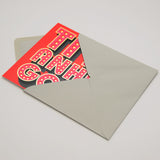 Welsh Dwynwen Day Card, You're Amazing, text foiled in shiny gold