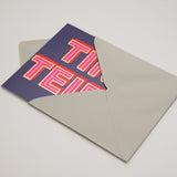 Welsh Dwynwen Day Card, Nice Arse, text foiled in shiny gold