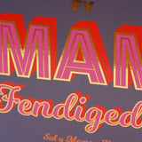 Welsh Mother's Day Card, Fy Mam Fendigedig, text foiled in shiny gold