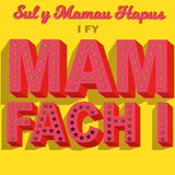 Welsh Mother's Day Card, I Fy Mam Fach I, text foiled in shiny gold