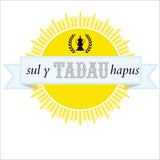 Welsh Father's Day Card, Sul y Tadau Hapus, Sun and Ribbon, Happy Father's Day