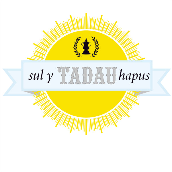 Welsh Father's Day Card, Sul y Tadau Hapus, Sun and Ribbon, Happy Father's Day