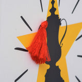 Welsh Father's Day Card, Sul y Tadau Hapus, #BestDad Trophy, Tassel Embellished