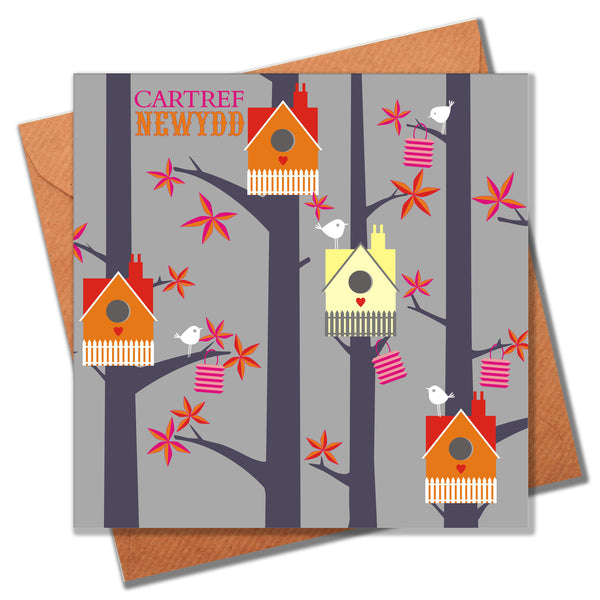 Welsh New Home Card, Bird Houses, New Home