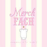 Welsh Baby Card, Pink Stripes, Hello Baby Girl