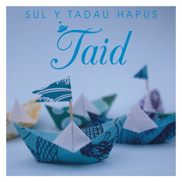 Welsh Grandad Father's Day Card, Sul y Tadau Hapus Taid, Paper Boats