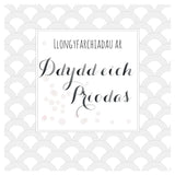 Welsh Wedding Card, Swirl, Congratulations