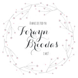 Welsh Wedding Card, Flowers, Will you be my Bridesmaid?