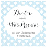 Welsh Wedding Card, Blue Circles, Thank you for being my Best Man