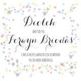 Welsh Wedding Card, Flowers, Thank you for being my Chief Bridesmaid