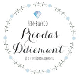 Welsh Wedding Card, Flowers, Diamond Wedding Anniversary