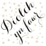 Welsh Thank You Card, Dots design, Diolch yn fawr