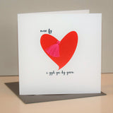 Welsh Valentine's Day Card, , I love you with all my heart, Tassel Embellished