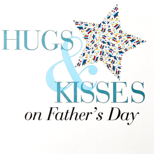 Father's Day Card, Hugs and Kisses