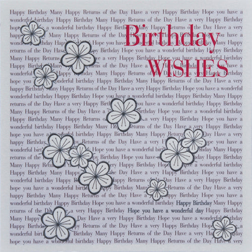 Birthday Card, Birthday, Embossed and Foiled text